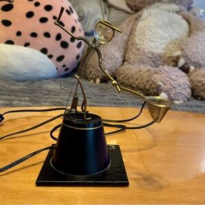 Vintage FULLY WORKING Gordon Brandt Kinetico Kinetic Fishing Man Animated Motion